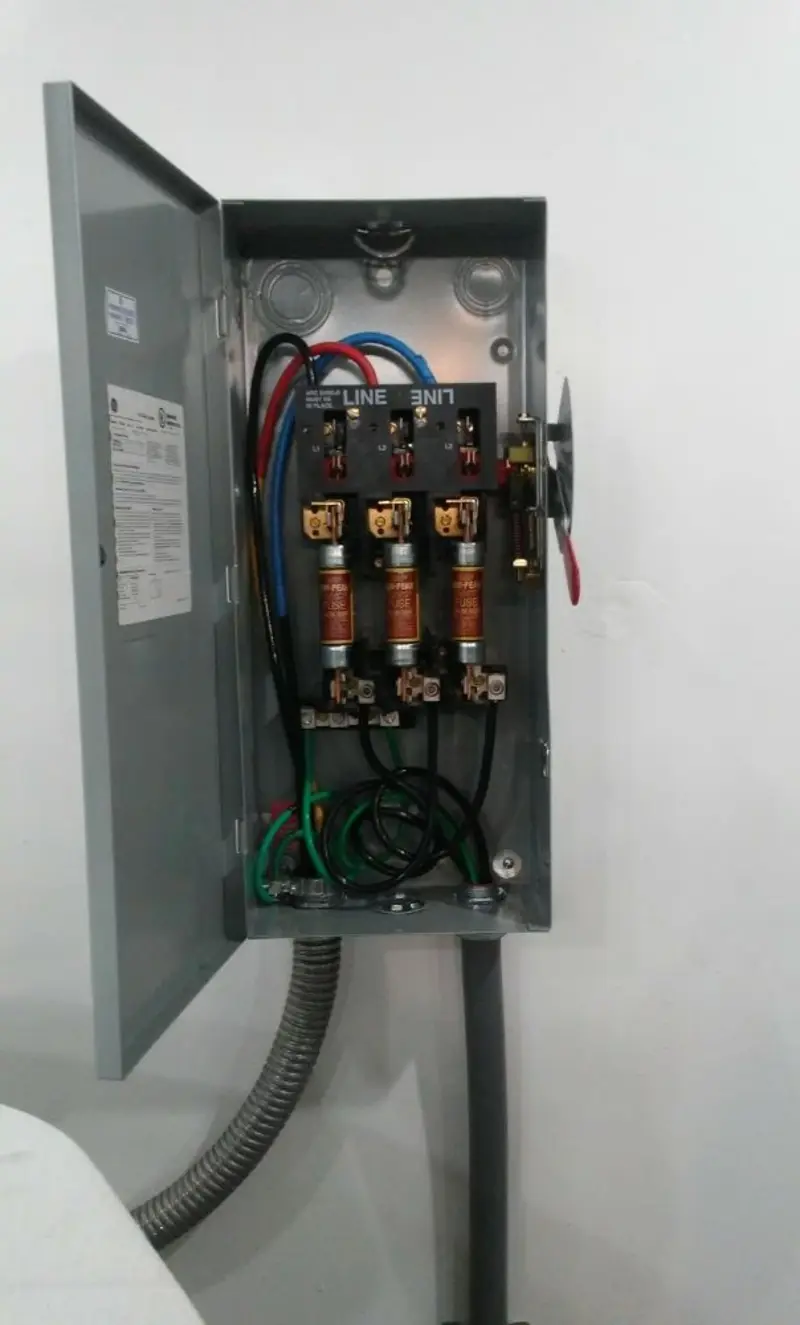 Three-phase disconnect switch installed for Electrical Wiring & Rewiring in Abington